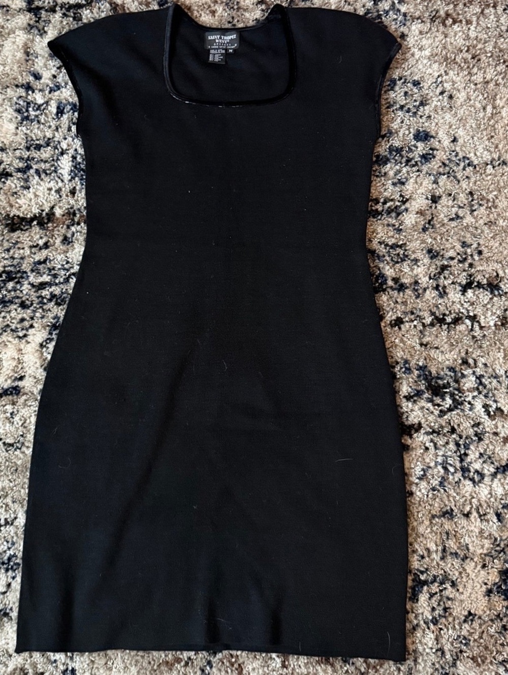 Saint Tropez West Black Sleeveless Knit dress M